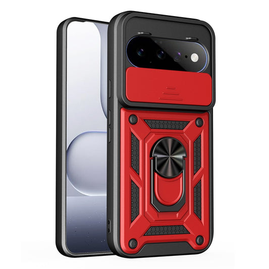 Google Pixel 11 / Google Pixel 11 Pro Handyhülle – 11 Pro- mit verschiebbarem Kameradeckel, PC + TPU-Kickstand