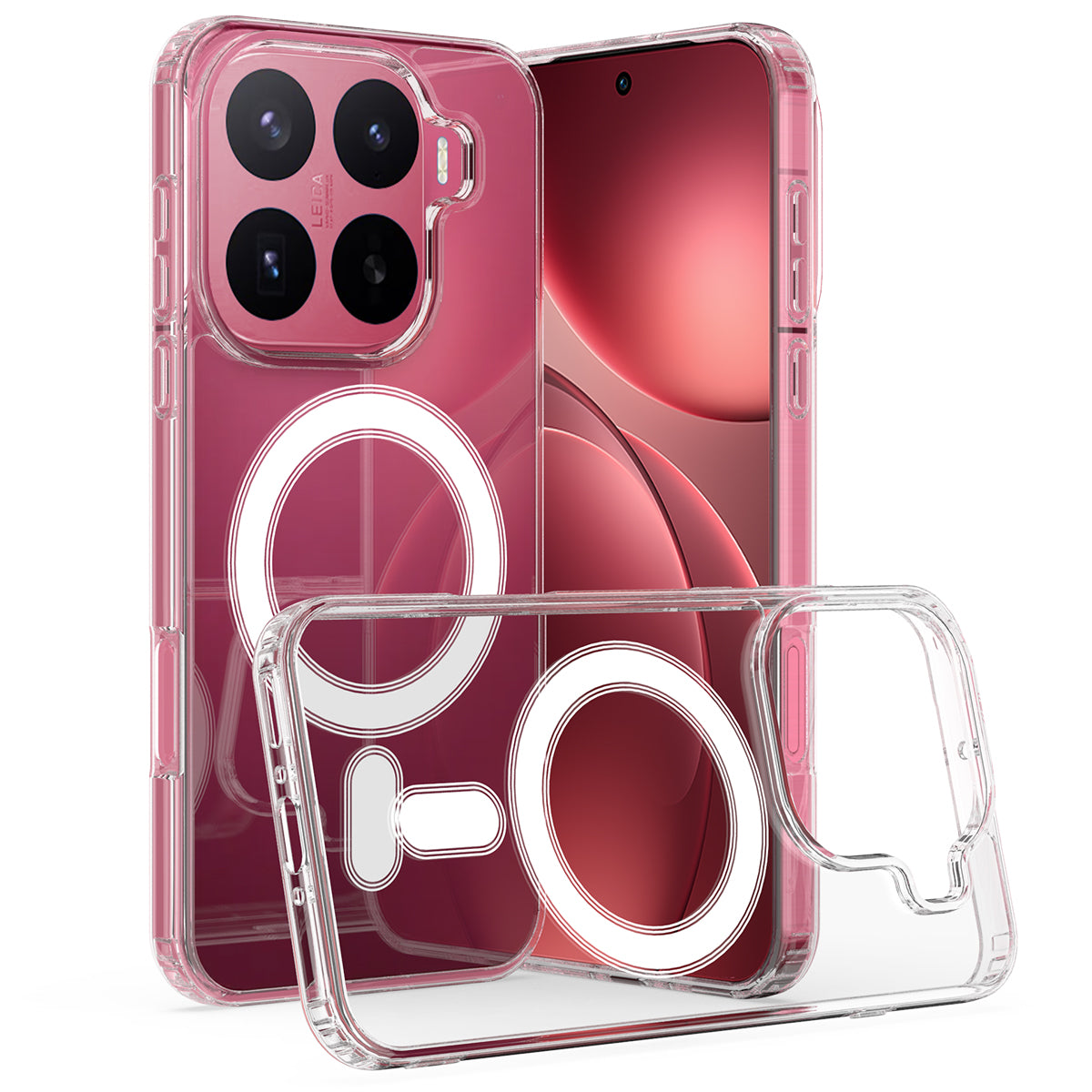Xiaomi 17T Pro – Magnetische transparente Handyhülle aus Acryl und TPU