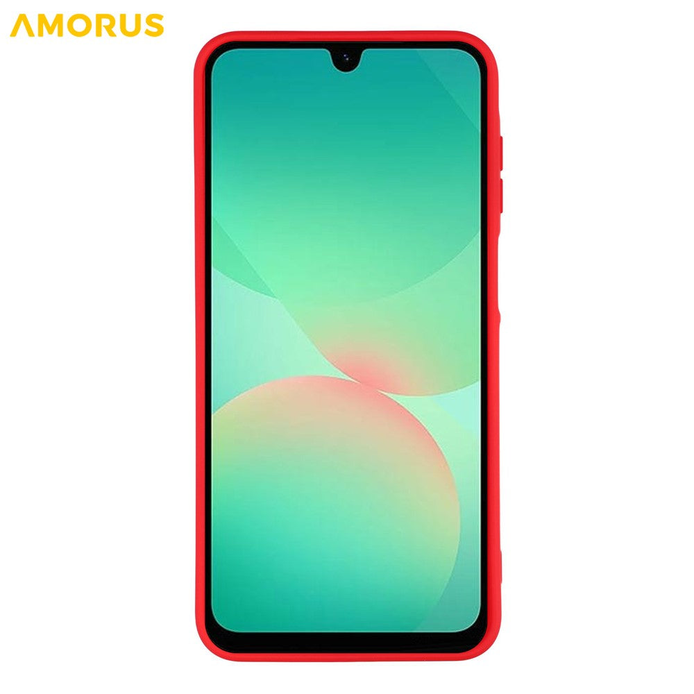 AMORUS For Samsung Galaxy A27 5G Case Precise Cutouts TPU Fiber Lining Shockproof Phone Cover