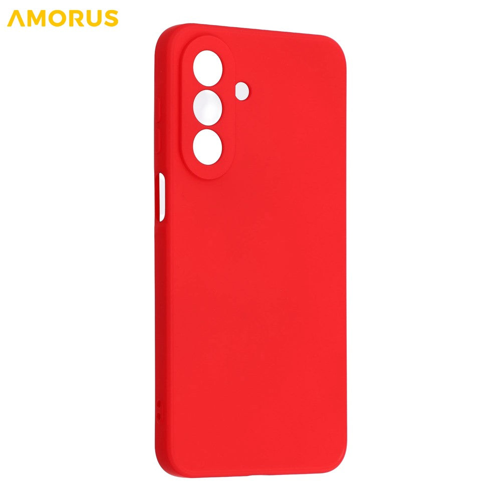 AMORUS For Samsung Galaxy A27 5G Case Precise Cutouts TPU Fiber Lining Shockproof Phone Cover