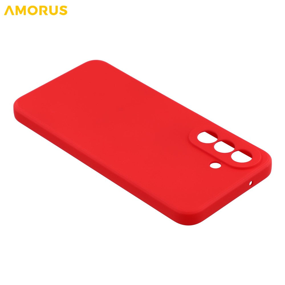 AMORUS For Samsung Galaxy A27 5G Case Precise Cutouts TPU Fiber Lining Shockproof Phone Cover