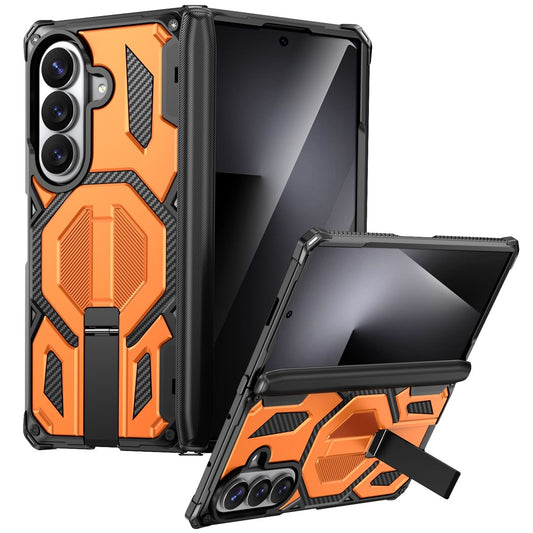 Galaxy Z Fold8 Ultra / Galaxy Z Fold7 5G – Handyhülle aus PC und TPU, mit Ständer, mit Scharnierschutz, stoßfest