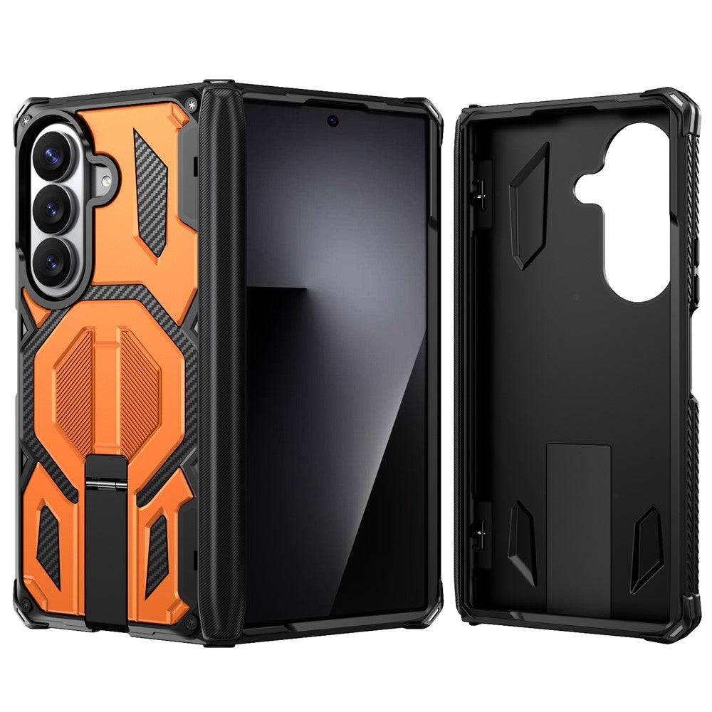 For Samsung Galaxy Z Fold8 Ultra / Z Fold7 5G Case Kickstand Hinge Protection Rugged PC + TPU Phone Cover