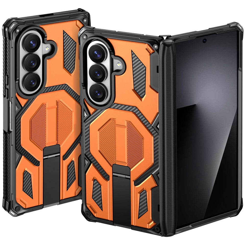 For Samsung Galaxy Z Fold8 Ultra / Z Fold7 5G Case Kickstand Hinge Protection Rugged PC + TPU Phone Cover