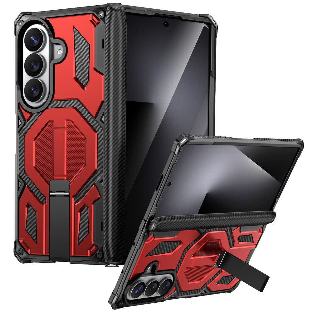 For Samsung Galaxy Z Fold8 Ultra / Z Fold7 5G Case Kickstand Hinge Protection Rugged PC + TPU Phone Cover