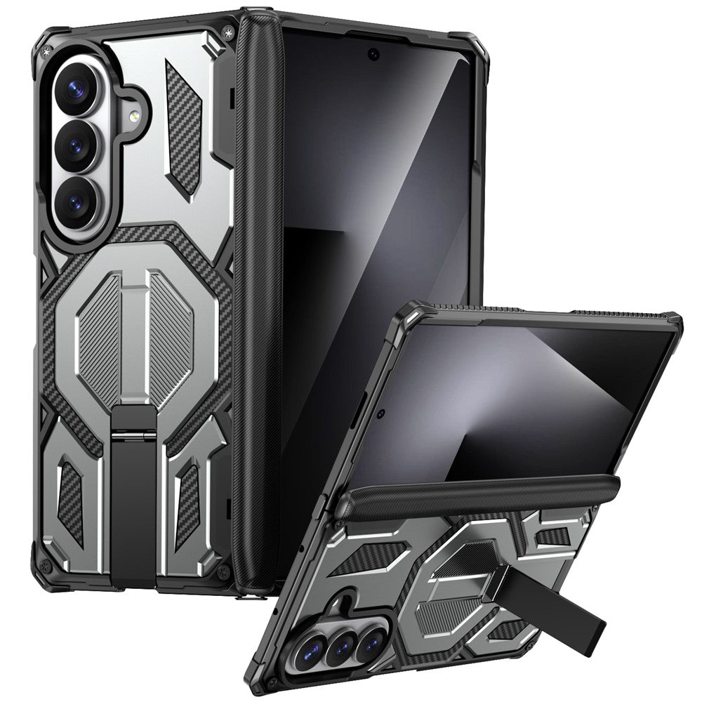 For Samsung Galaxy Z Fold8 Ultra / Z Fold7 5G Case Kickstand Hinge Protection Rugged PC + TPU Phone Cover