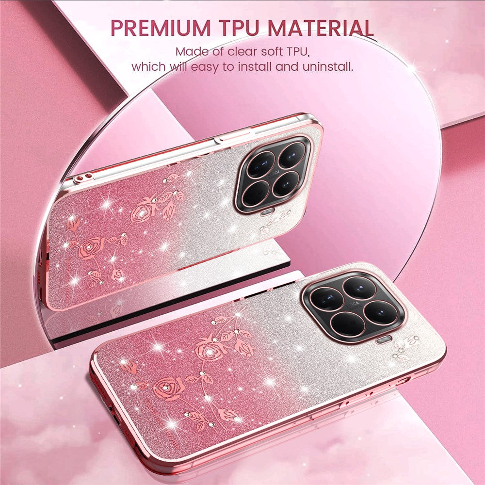 Xiaomi 17T Pro – Handyhülle aus TPU, mit Blumenmotiv