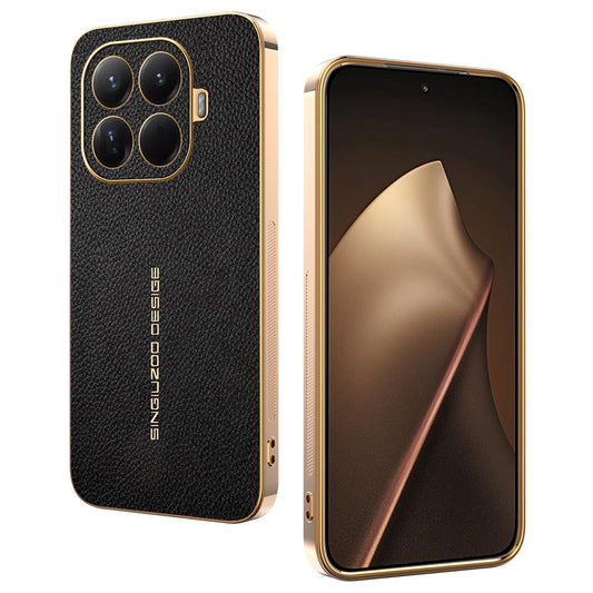 Xiaomi 17T Pro – Handyhülle aus PU-Leder und TPU, mit Litschi-Textur
