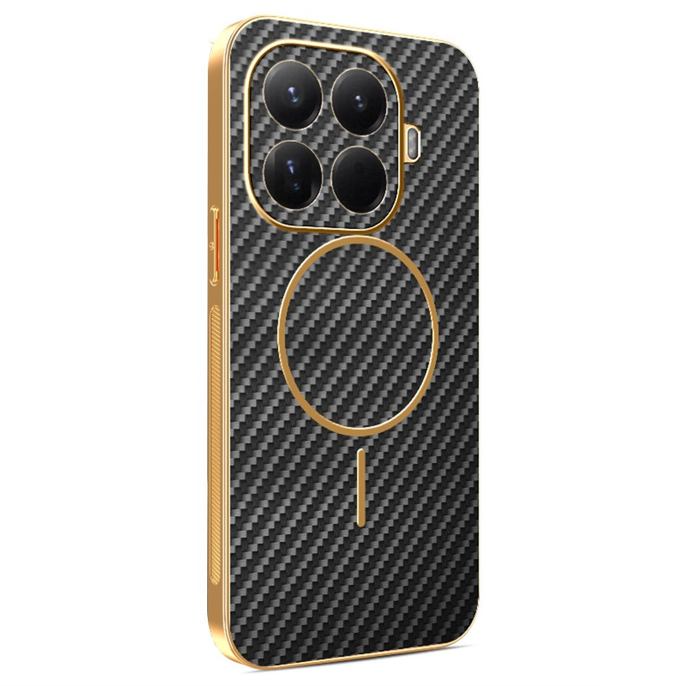 Xiaomi 17T Pro – Magnetische Handyhülle aus TPU, in Carbonfaser-Optik