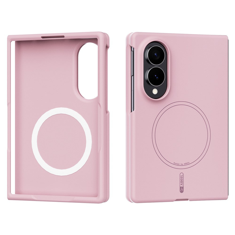 ABEEL Magnetic Case For Samsung Galaxy Z Fold8 Skin Touch Liquid Silicone Phone Back Cover