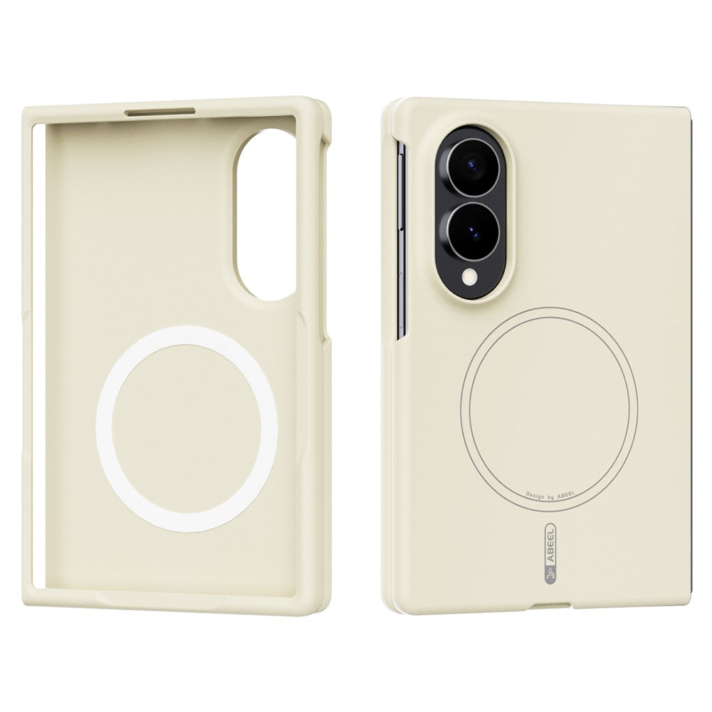 ABEEL Magnetic Case For Samsung Galaxy Z Fold8 Skin Touch Liquid Silicone Phone Back Cover