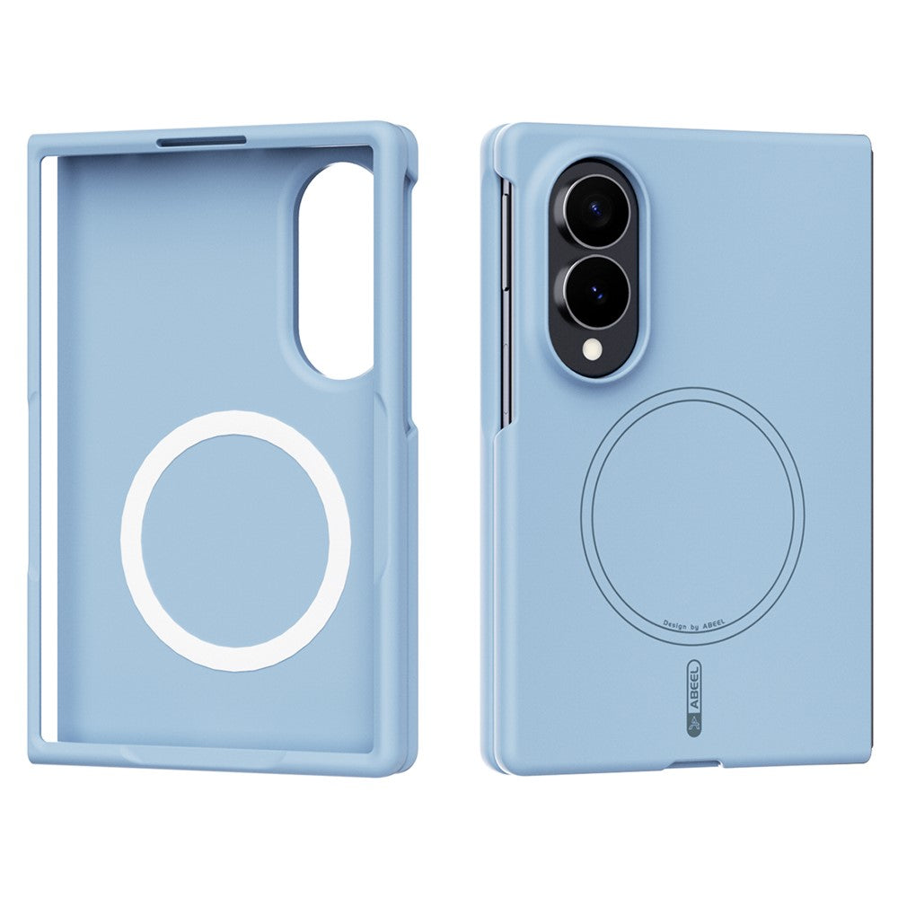 ABEEL Magnetic Case For Samsung Galaxy Z Fold8 Skin Touch Liquid Silicone Phone Back Cover