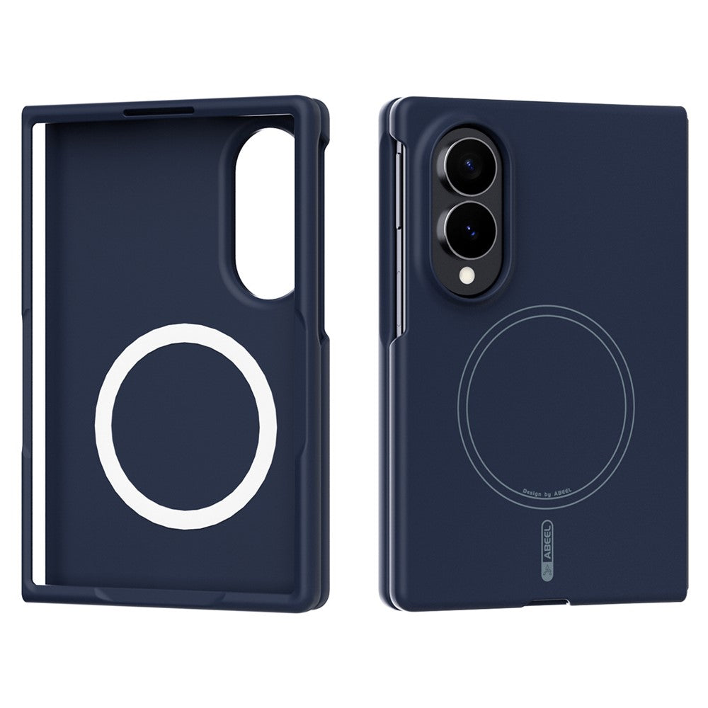 ABEEL Magnetic Case For Samsung Galaxy Z Fold8 Skin Touch Liquid Silicone Phone Back Cover