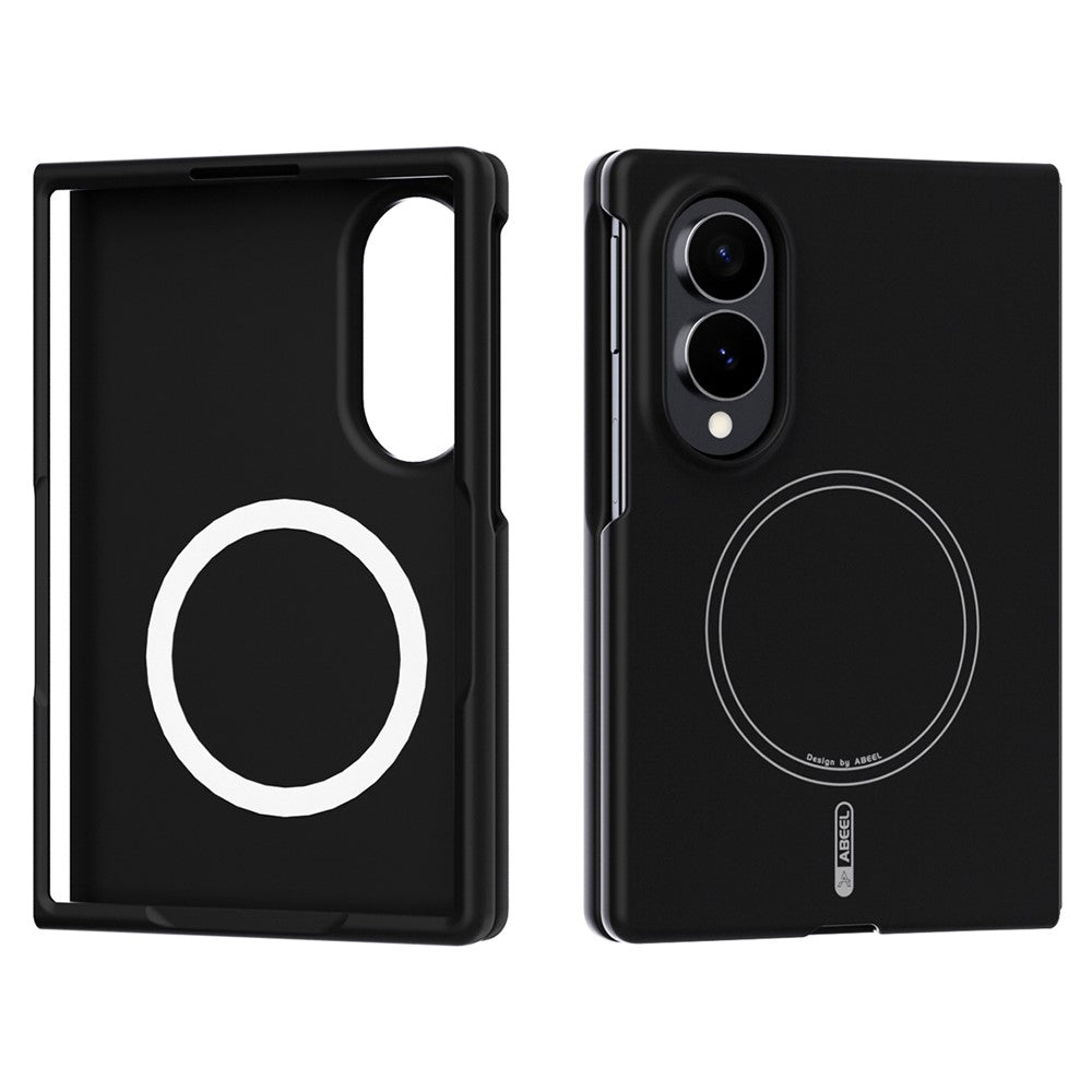 ABEEL Magnetic Case For Samsung Galaxy Z Fold8 Skin Touch Liquid Silicone Phone Back Cover