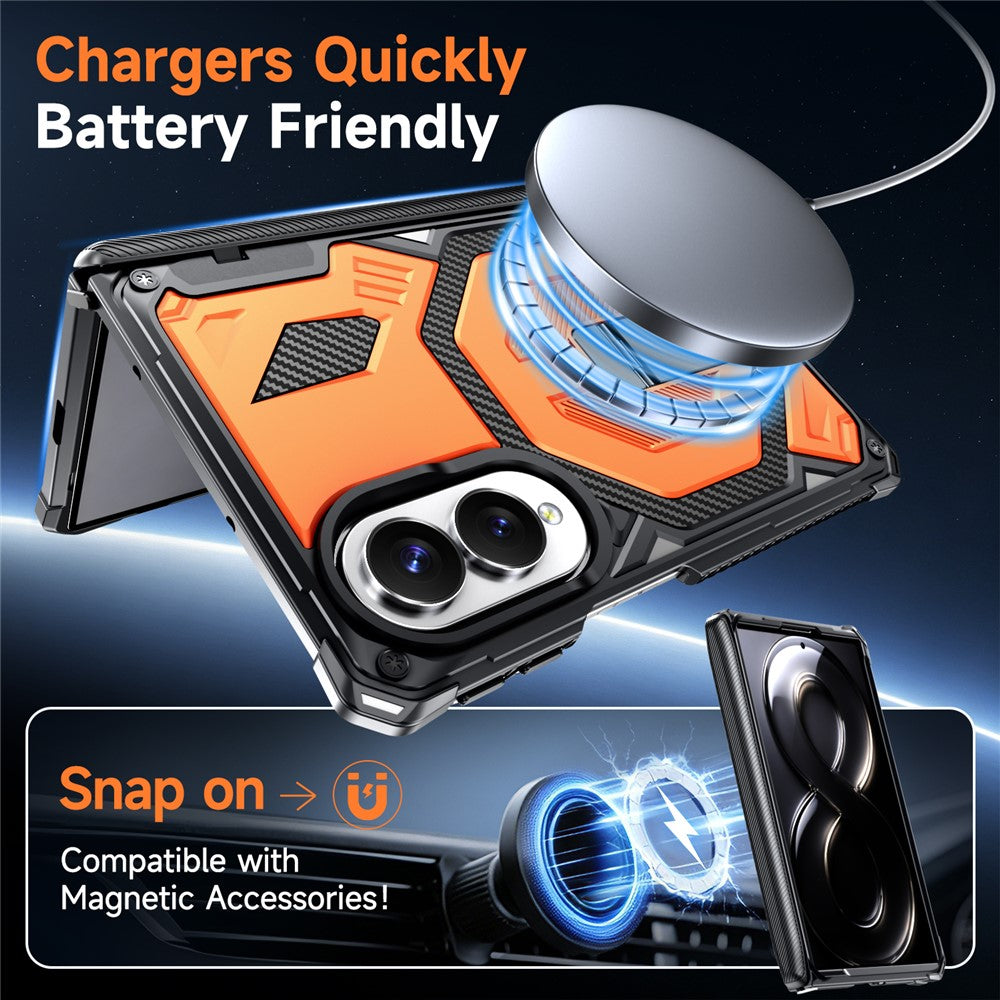 For Samsung Galaxy Z Fold8 Case Kickstand Hinge Protection Rugged PC + TPU Phone Cover