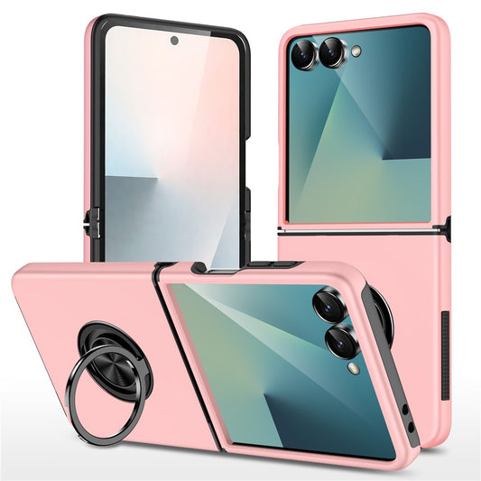 Galaxy Z Flip8 – Handyhülle aus Kunststoff und TPU, mit Ständer, mit Ringhalter