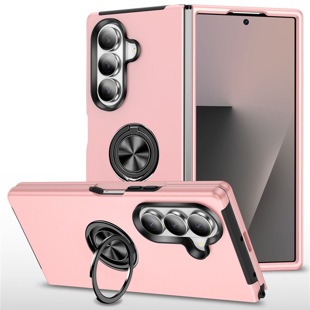 For Samsung Galaxy Z Fold8 Ultra Case PC + TPU Phone Cover with Rotatable Ring Holder