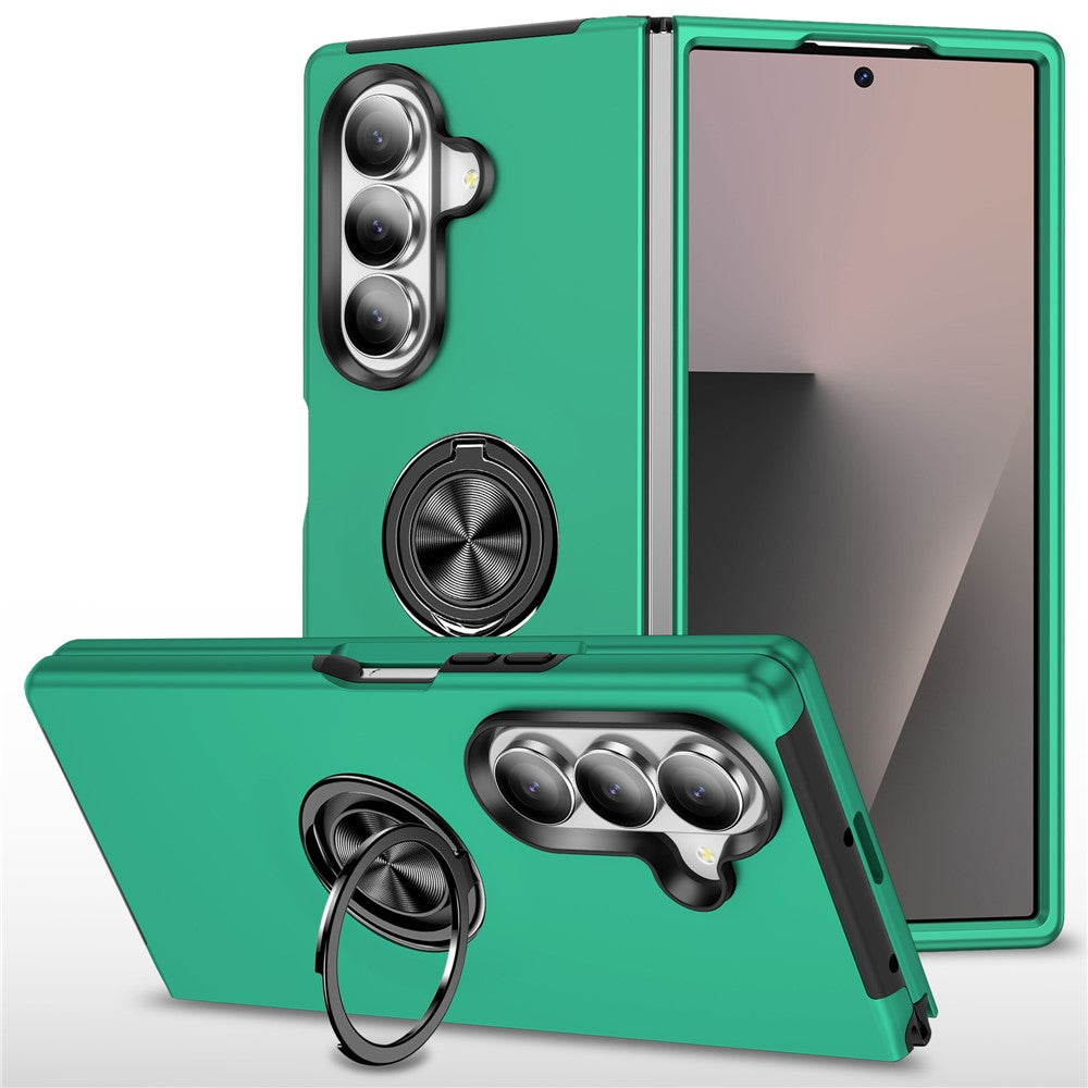 For Samsung Galaxy Z Fold8 Ultra Case PC + TPU Phone Cover with Rotatable Ring Holder