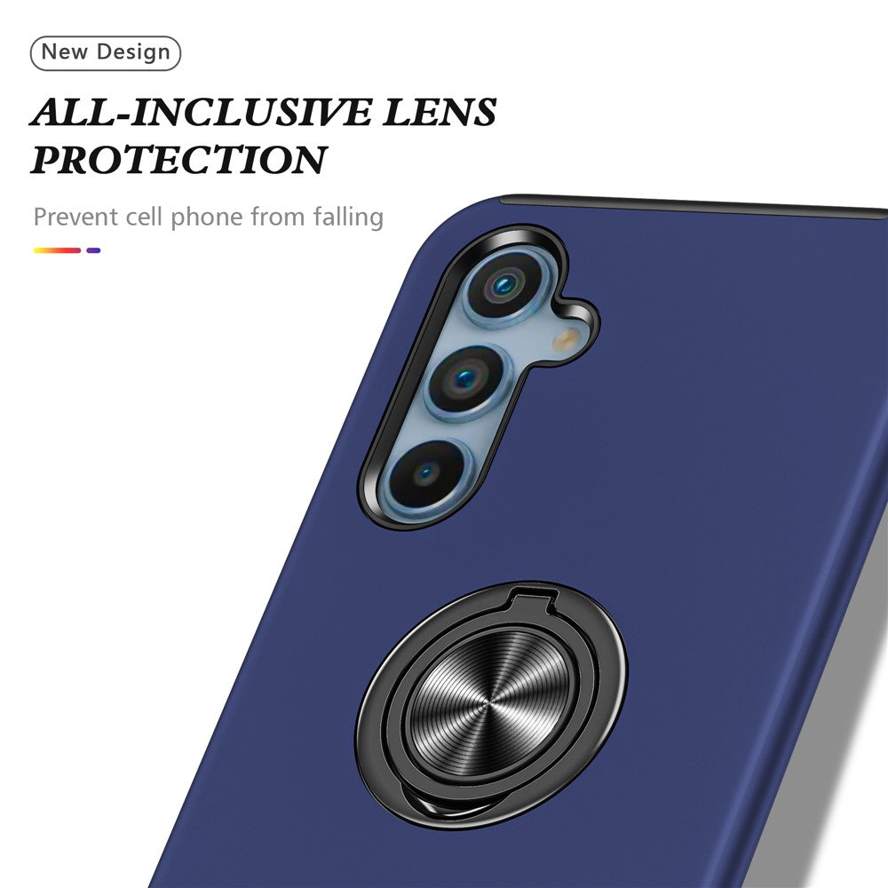 For Samsung Galaxy S26 FE Case PC + TPU Phone Cover with Rotatable Ring Holder