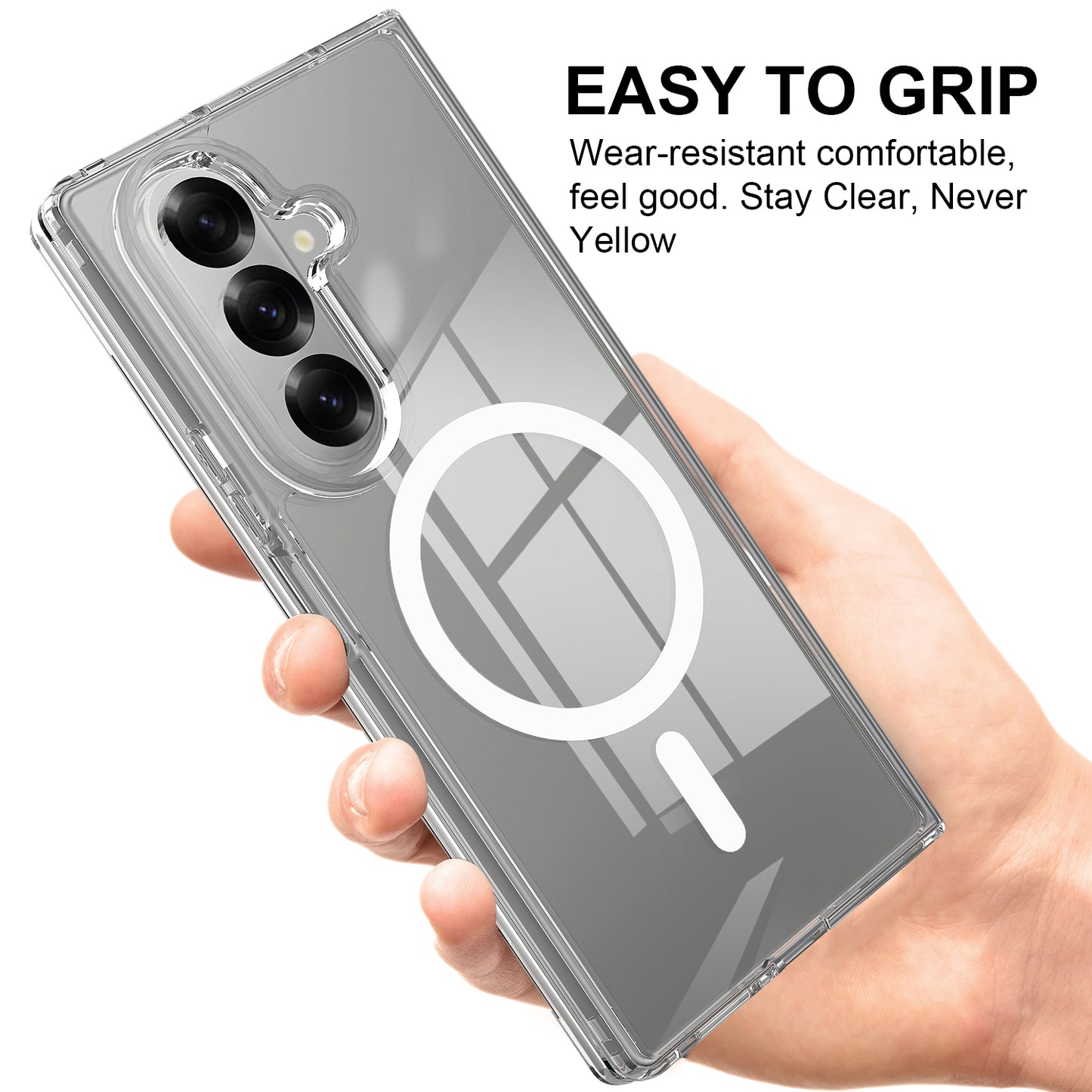 Samsung Galaxy Z Fold8 Ultra – Magnetische transparente Handyhülle aus Acryl und TPU