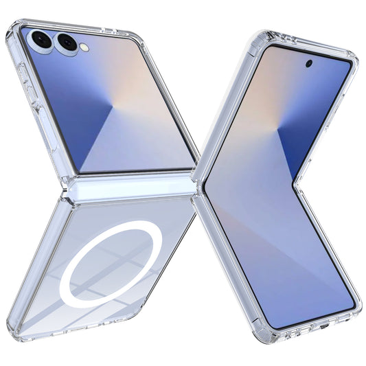 Galaxy Z Flip8 – Magnetische transparente Handyhülle aus Acryl und TPU
