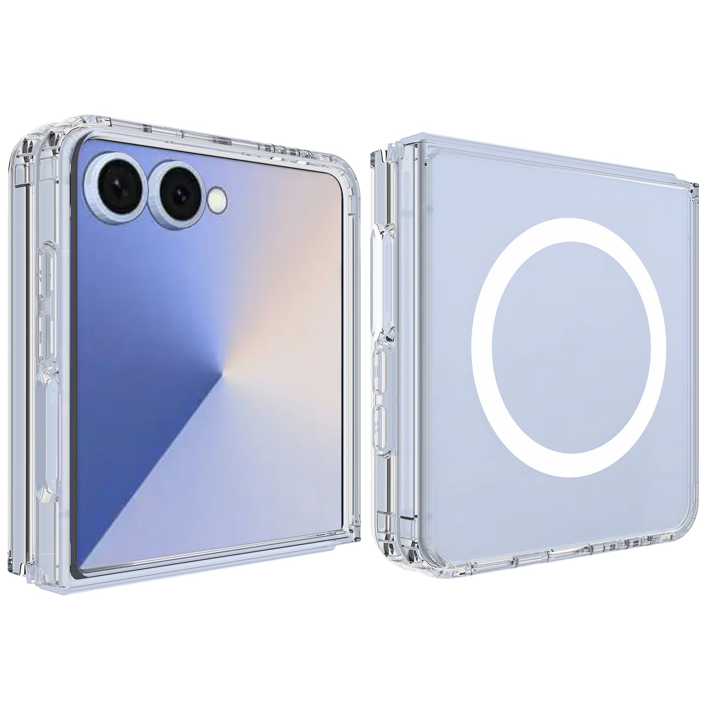 Galaxy Z Flip8 – Magnetische transparente Handyhülle aus Acryl und TPU