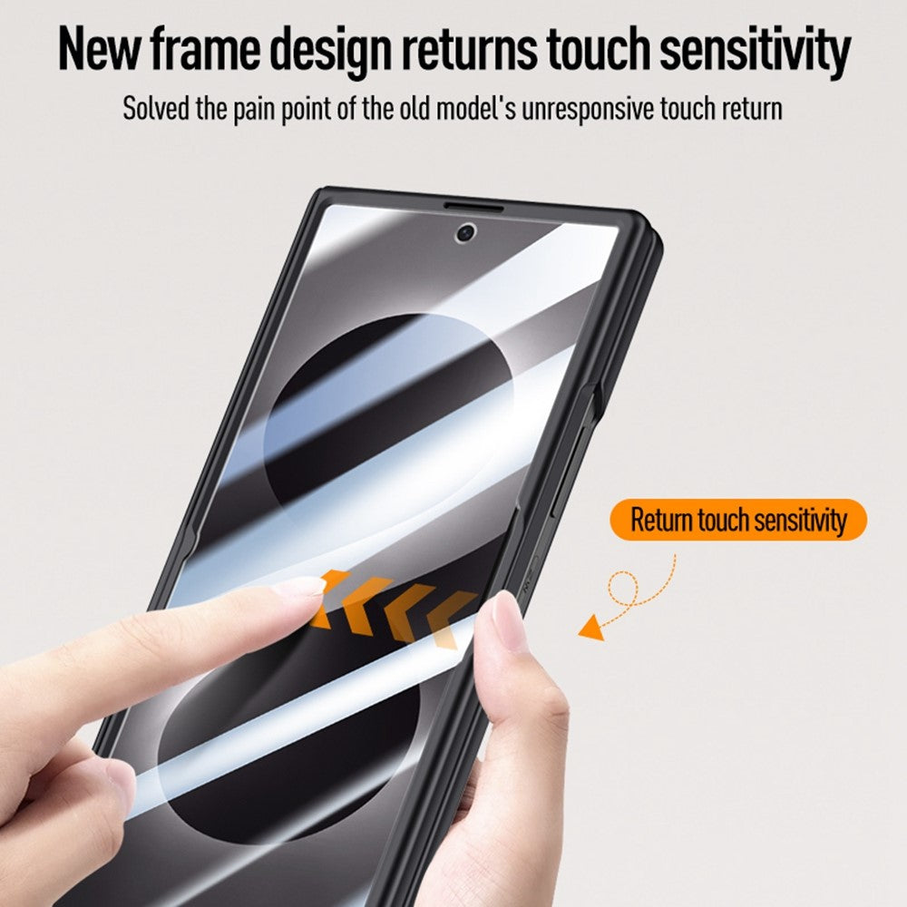 For Samsung Galaxy Z Fold8 Ultra Case Kickstand Skin Touch PC Phone Cover Built-In Screen Protector
