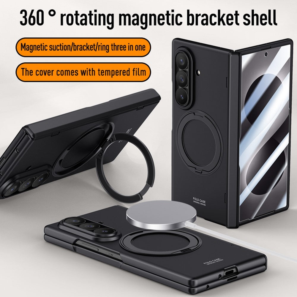 For Samsung Galaxy Z Fold8 Ultra Case Kickstand Skin Touch PC Phone Cover Built-In Screen Protector