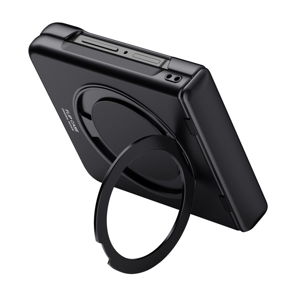 For Samsung Galaxy Z Flip8 Case Kickstand Skin Touch PC Phone Cover Built-In Screen Protector