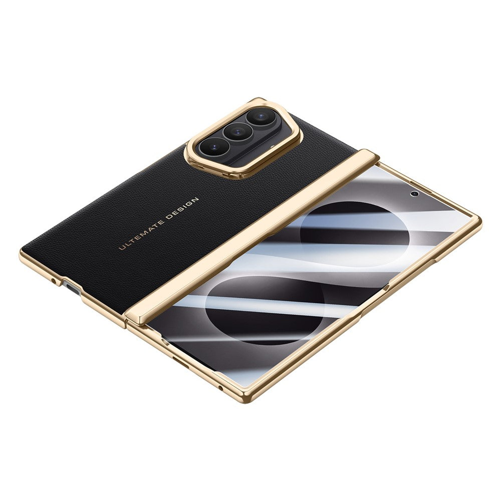 For Samsung Galaxy Z Fold8 Ultra Case with Tempered Glass Screen Protector Lens Kickstand Electroplated Phone Cover