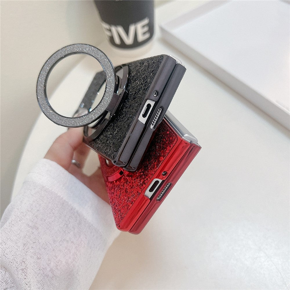 For Samsung Galaxy Z Fold8 Ultra Case Kickstand TPU+PC Phone Cover with Mirror