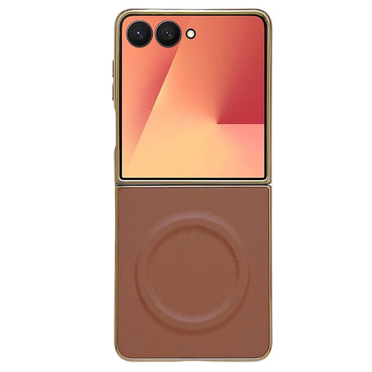 Galaxy Z Flip8 – Magnetische Handyhülle aus Kunststoff, PU-Leder und TPU