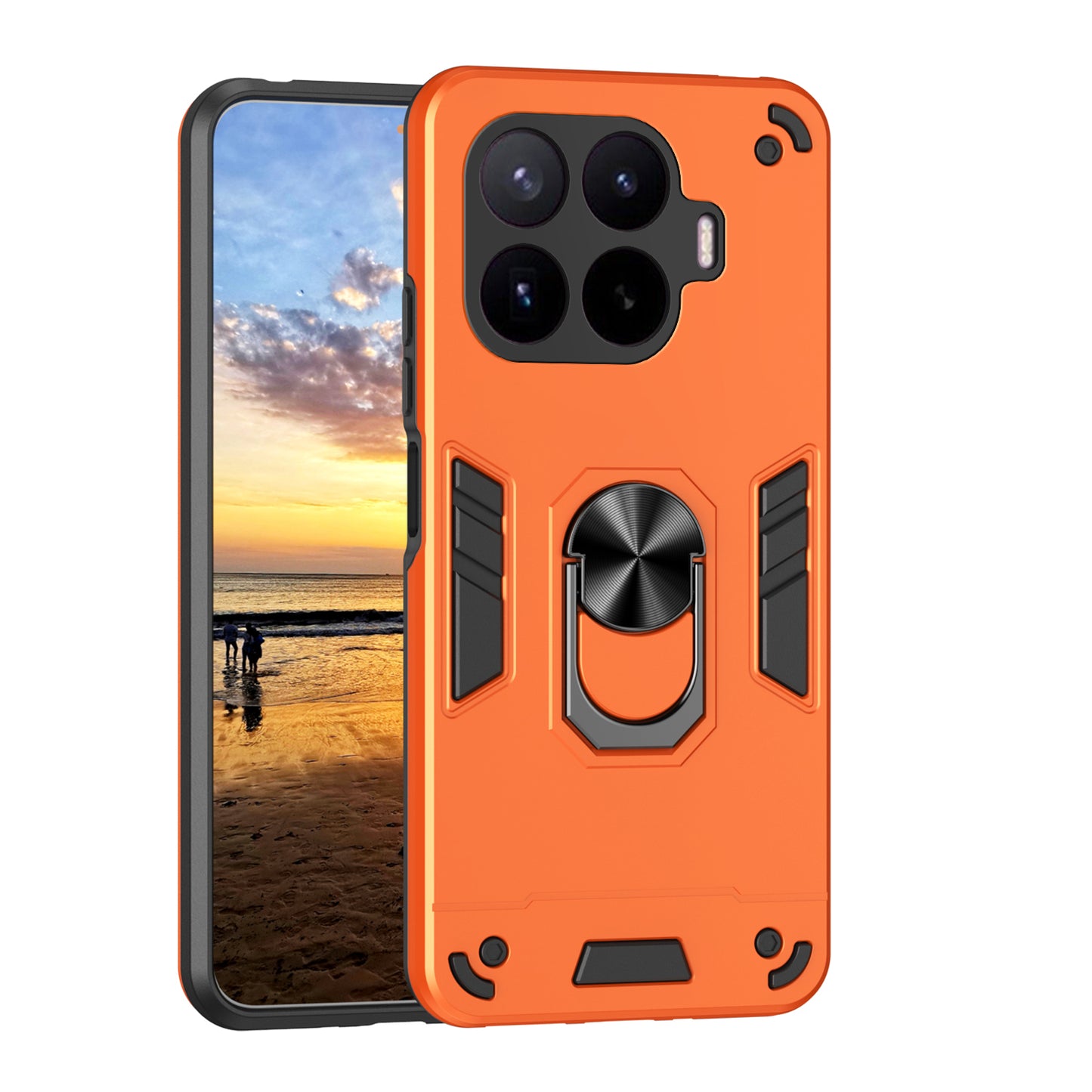 Xiaomi 17T – Magnetische Handyhülle aus PC und TPU, mit Ständer, mit Displayschutz, stoßfest