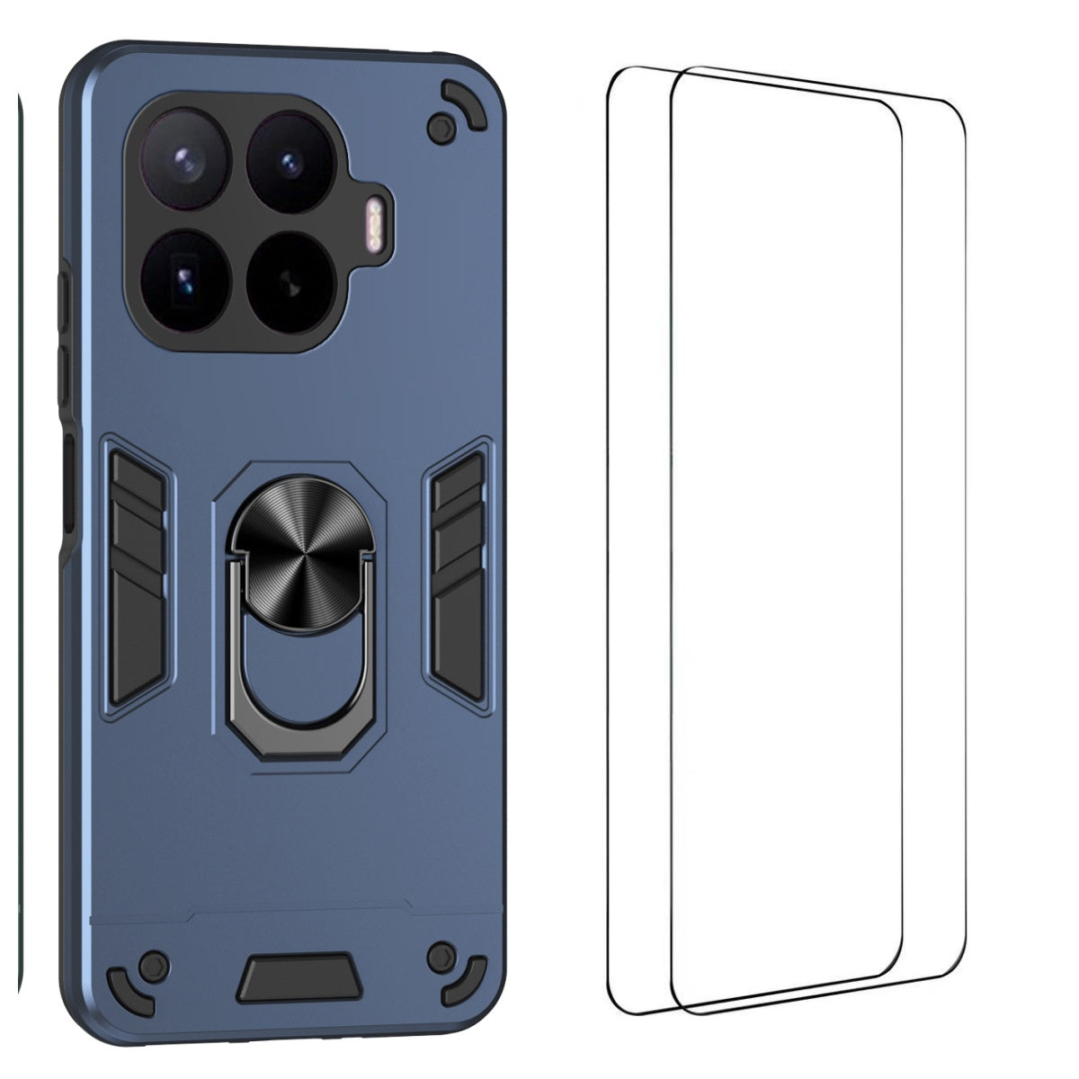 Xiaomi 17T Pro – Magnetische Handyhülle aus PC und TPU, mit Ständer, mit Displayschutz, stoßfest