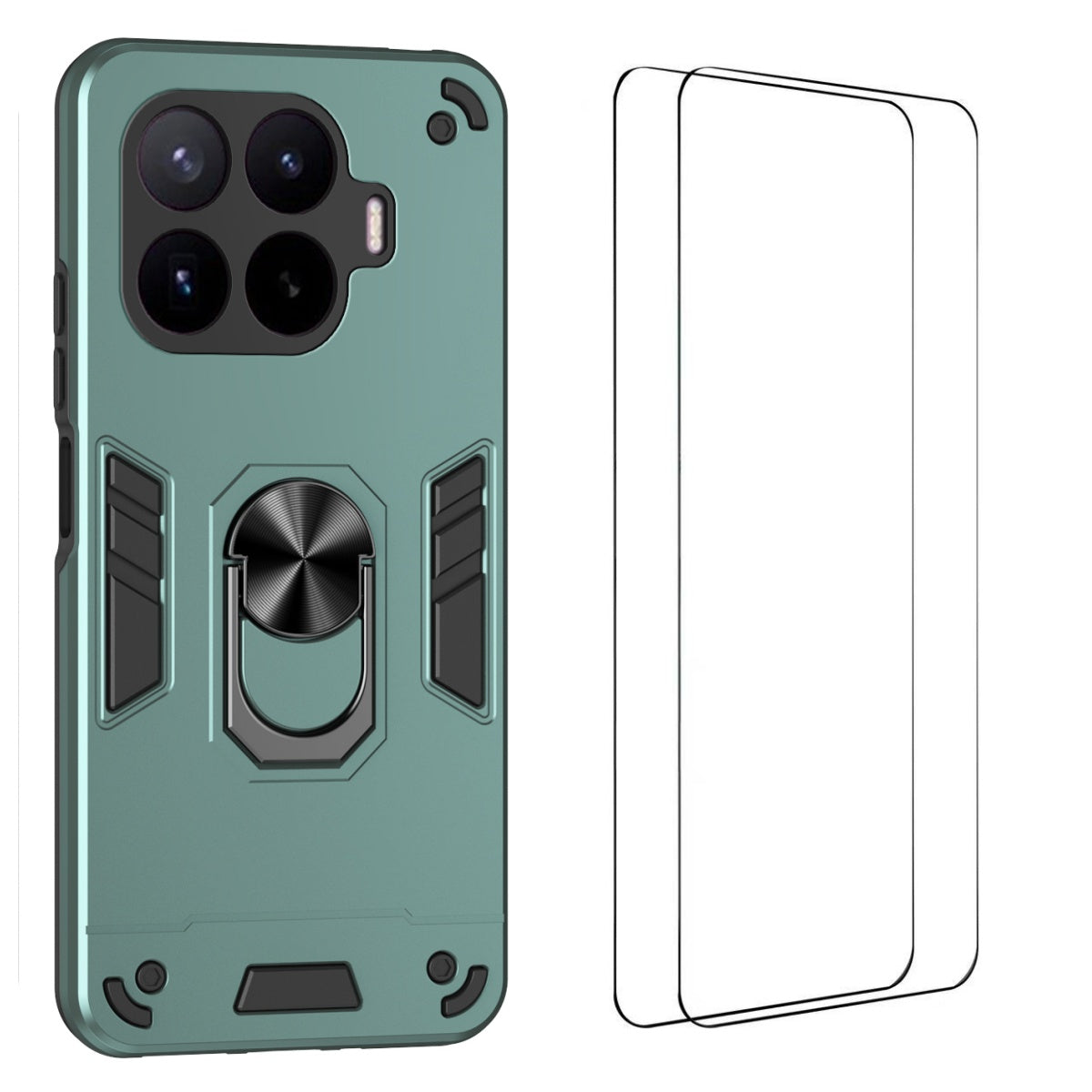 Xiaomi 17T Pro – Magnetische Handyhülle aus PC und TPU, mit Ständer, mit Displayschutz, stoßfest