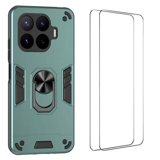 Xiaomi 17T Pro – Magnetische Handyhülle aus PC und TPU, mit Ständer, mit Displayschutz, stoßfest