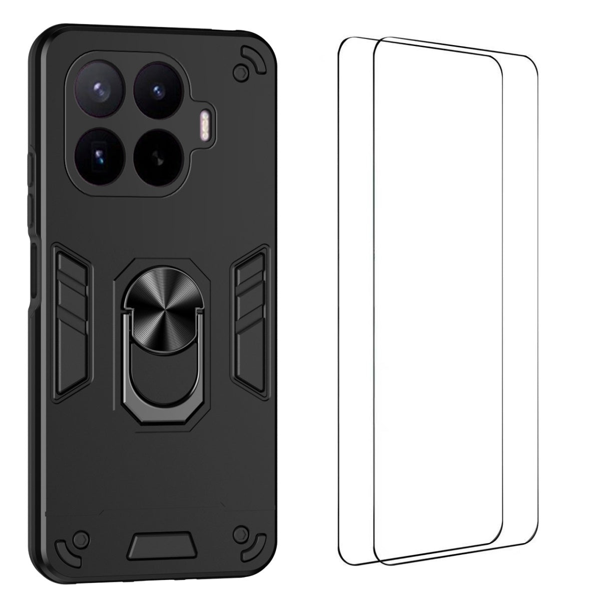 Xiaomi 17T Pro – Magnetische Handyhülle aus PC und TPU, mit Ständer, mit Displayschutz, stoßfest