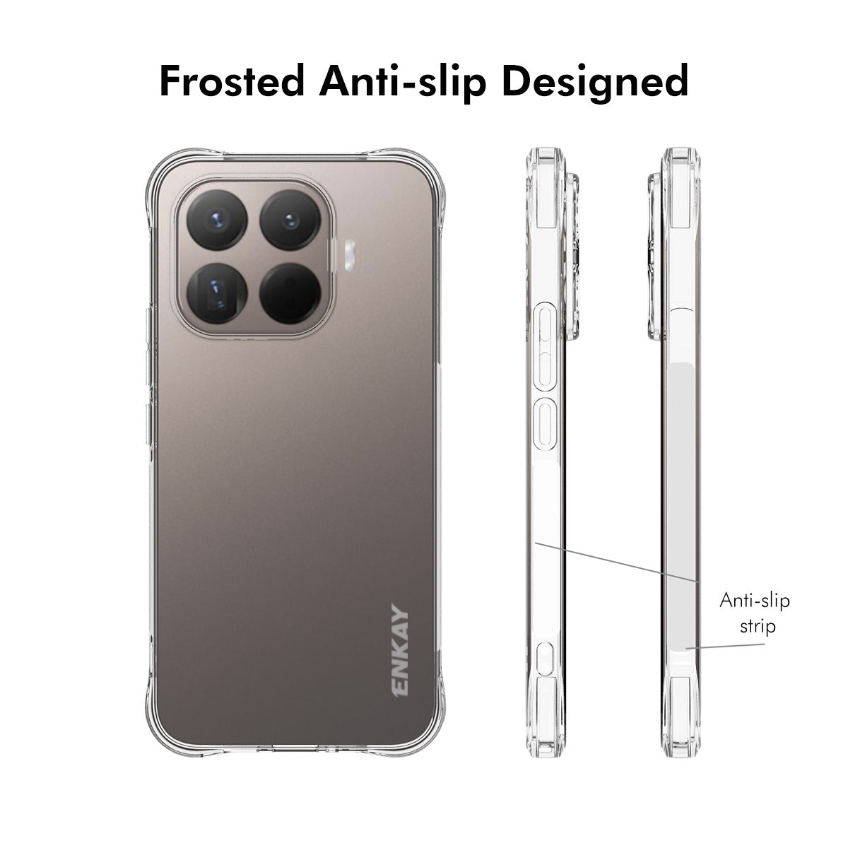 Xiaomi 17T Pro – Transparente Handyhülle aus TPU, stoßfest
