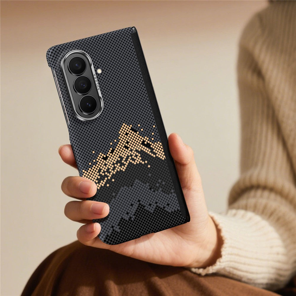 SULADA for Samsung Galaxy Z Fold8 Ultra Case Golden Mountain Pattern Skin-Feel Hard PC Slim Phone Cover