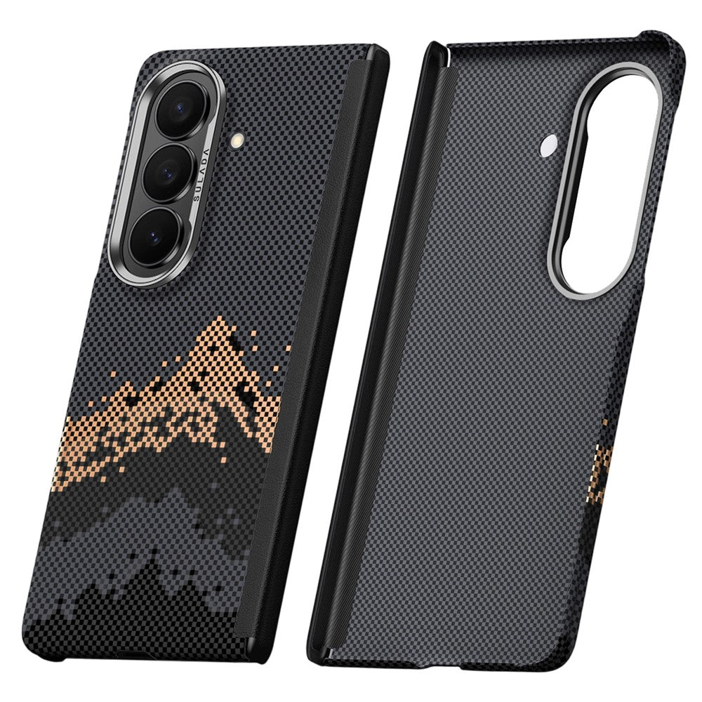 SULADA for Samsung Galaxy Z Fold8 Ultra Case Golden Mountain Pattern Skin-Feel Hard PC Slim Phone Cover