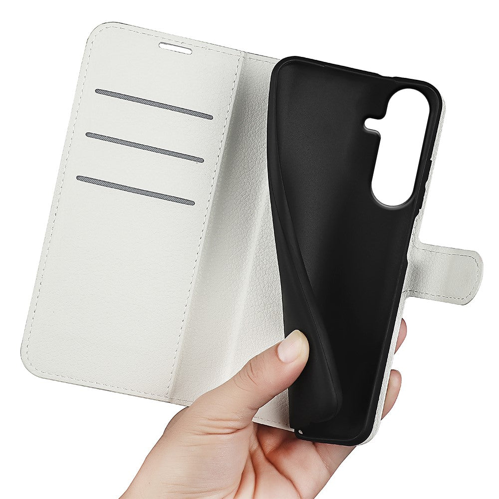 For Samsung Galaxy S26 FE Case Wallet Stand Litchi Texture Shockproof Leather Phone Cover