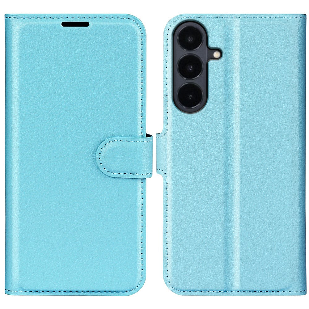 For Samsung Galaxy S26 FE Case Wallet Stand Litchi Texture Shockproof Leather Phone Cover