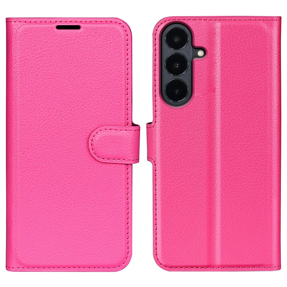 For Samsung Galaxy S26 FE Case Wallet Stand Litchi Texture Shockproof Leather Phone Cover