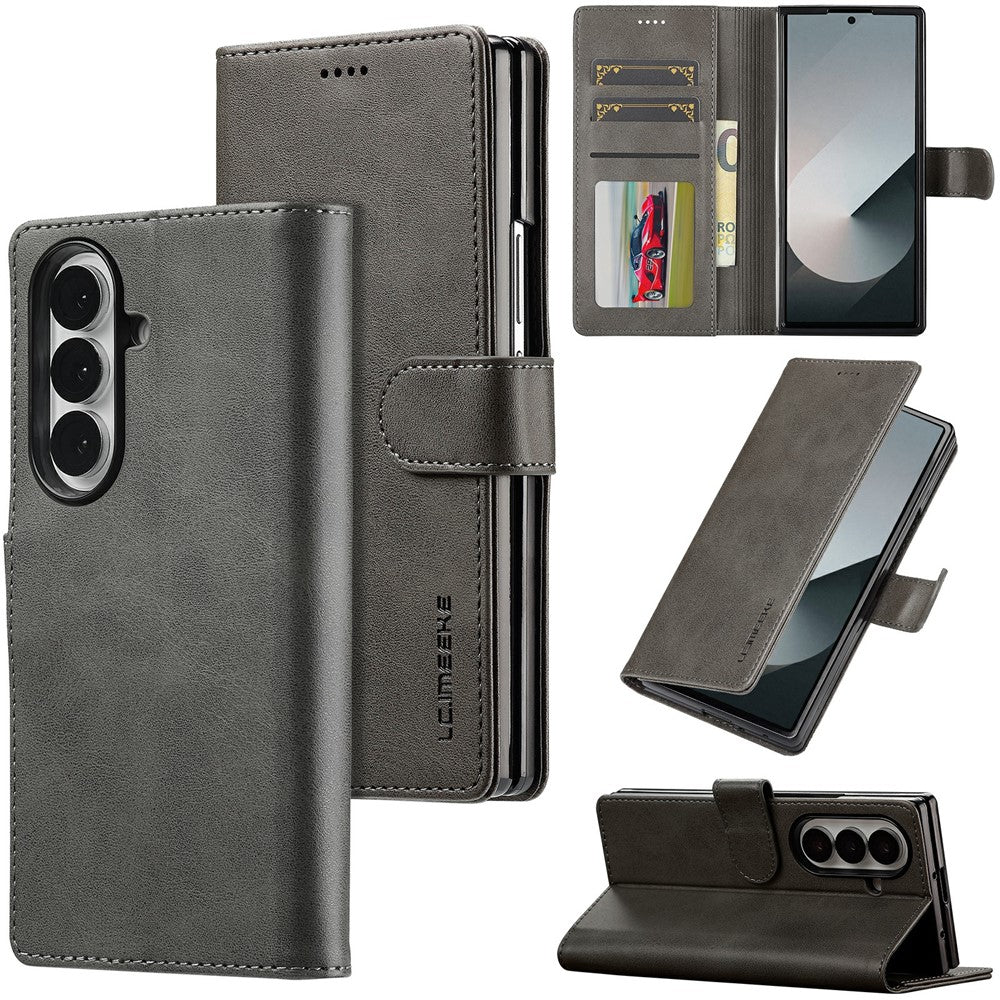 LC.IMEEKE for Samsung Galaxy Z Fold8 Ultra Case Wallet Calf Texture Leather Phone Cover
