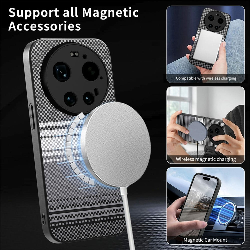 Xiaomi 17 Ultra 5G – Magnetische Handyhülle aus PU-Leder, PC und TPU