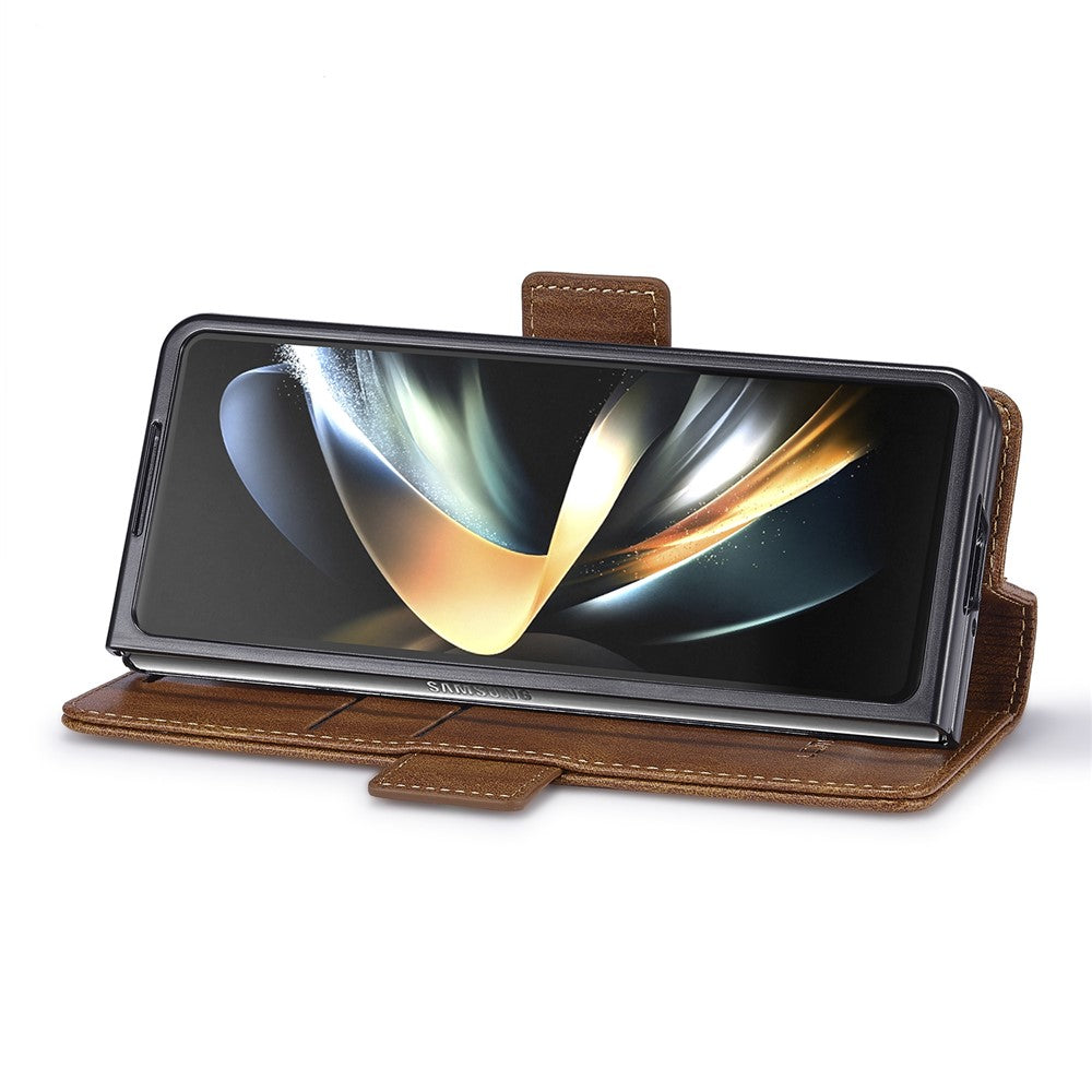 LC.IMEEKE For Samsung Galaxy Z Fold8 Ultra Leather Case RFID Blocking Card Slots Phone Cover