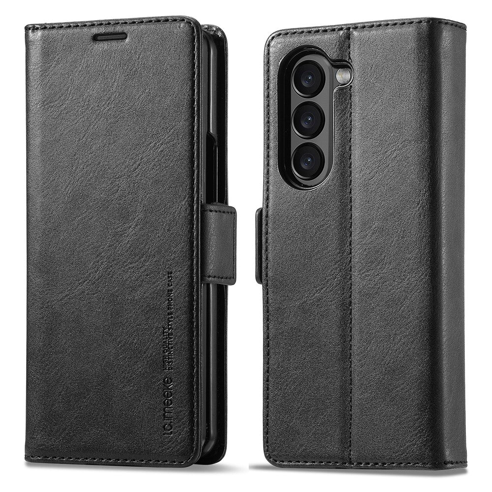 LC.IMEEKE For Samsung Galaxy Z Fold8 Ultra Leather Case RFID Blocking Card Slots Phone Cover