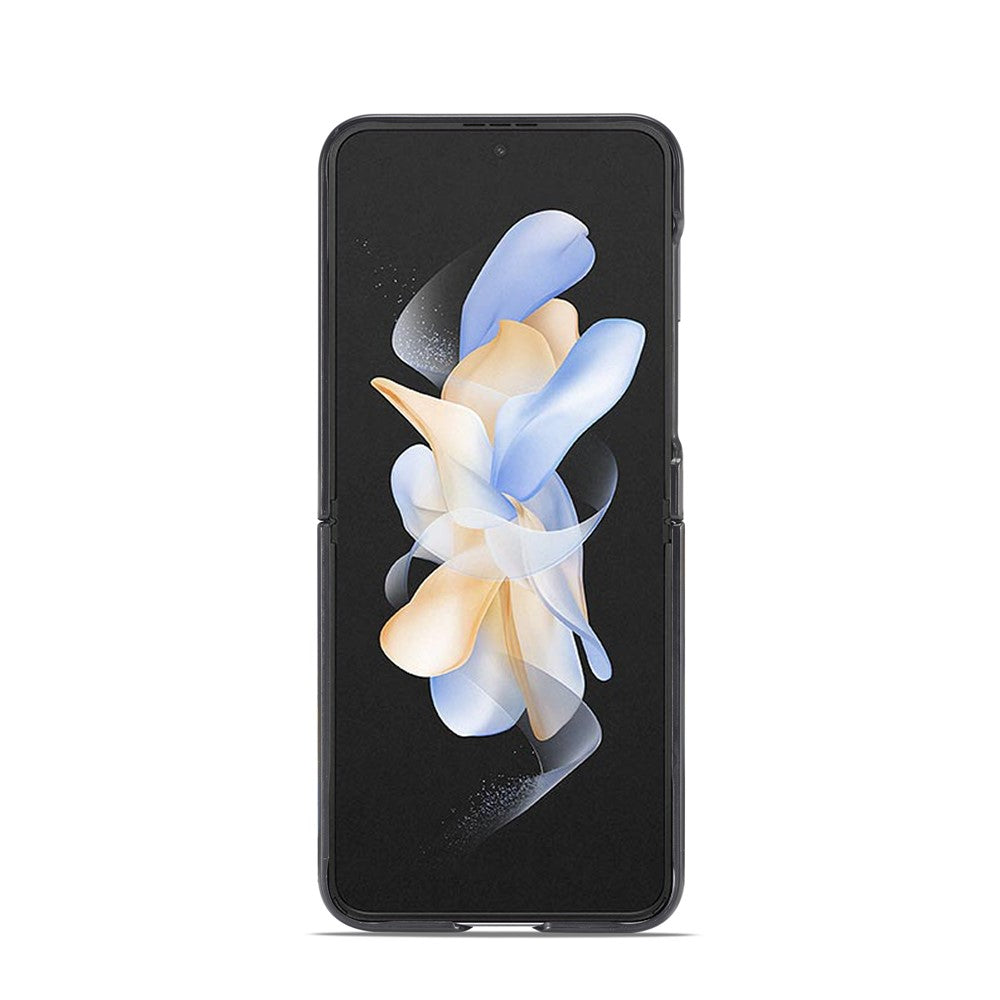 LC.IMEEKE For Samsung Galaxy Z Flip8 Case Carbon Fiber Texture Leather + TPU + EVA Phone Cover