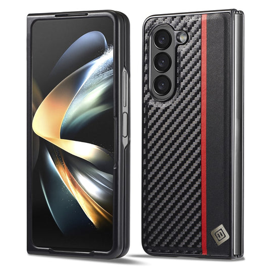 Galaxy Z Fold8 Ultra – Handyhülle aus EVA, PU-Leder und TPU, in Carbonfaser-Optik