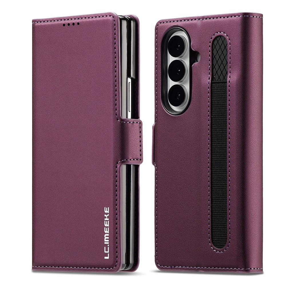 LC.IMEEKE L1 Series for Samsung Galaxy Z Fold8 Ultra Case PU Leather Wallet Stand Protective Phone Cover
